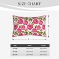 thumbnail image 3 of Fotbe Rose Flowers Pillow Cases - Envelope Closure - Luxury, Extra Soft, Cooling Pillow Covers - Wrinkle, Fade, Stain Resistant-16"x24", 3 of 8