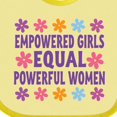 thumbnail image 4 of Inktastic Empowered Girls Equal Powerful Women Girls Baby Bib, 4 of 4