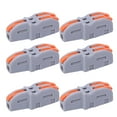 thumbnail image 2 of Conector De Cable 20 Piezas Bloque De Terminales Rápido 1 En 2 Conector De Cable En Forma De T PushType Divisor De Cableado SPLF12AOnaranja Anggrek Eléctricas, 2 of 8