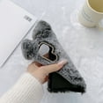 thumbnail image 4 of Allytech Furry Bunny Case Cover for Samsung Galaxy A73 5G, Chic Luxury Faux Fur Rabbit Design Girly Back Case for Girls Women Shockproof Bumper Soft Fluffy Cover - Gray, 4 of 8