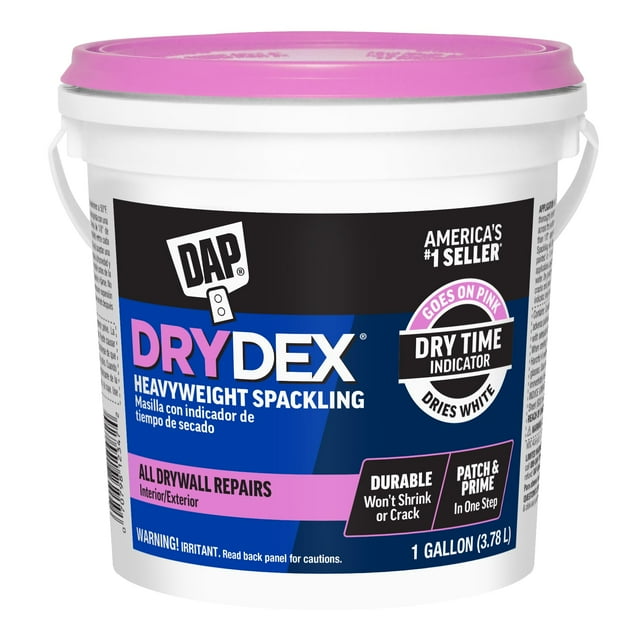 Indicador de tiempo de secado Spackling Drydex, 1 galón (3,78 L), rosa/blanco