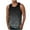 Dark Gray, variant on Mens Beach Tank Tops Stretch Comfort Summer Casual Loose Sleeveless Vacation Shirts Tank Tees