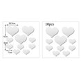 thumbnail image 3 of 10 pegatinas de pared con espejo de corazón, espejos de corazón acrílicos 3D, decoración de pared, arte de corazón extraíble, pegatina de pared para sala de estar, dormitorio, decoración del hogar ER, 3 of 3