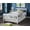 White, variant on Twin Bed with Trundle, Wooden Platform Bed Frame with Headboard and Footboard for Bedroom Small Living Space, Wood Slat Support, No Box Spring Needed, White