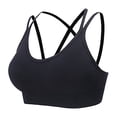 thumbnail image 3 of Women's Sexy Large Size Integrated High Strength Shockproof Yoga Running Fitness Sports Bra Sports Bra Non Removable Pads One Shoulder Bras for Women Sports Bra Padded Athletic Sports Bra Wireless, 3 of 8