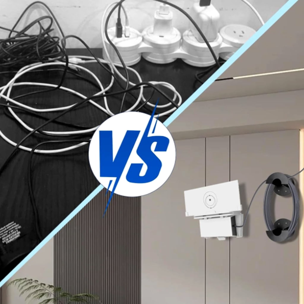 Jesscasday Weatherproof Iron Cable Management System Adjustable For Multiple Surfaces