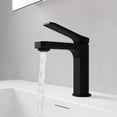 thumbnail image 5 of ANZZI Single Handle Single Hole Bathroom Faucet With Pop-up Drain in Matte Black & Chrome, 5 of 8