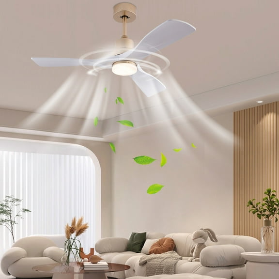42 inch Indoor 3 Blades LED Ceiling Fan Chandelier with Remote Control