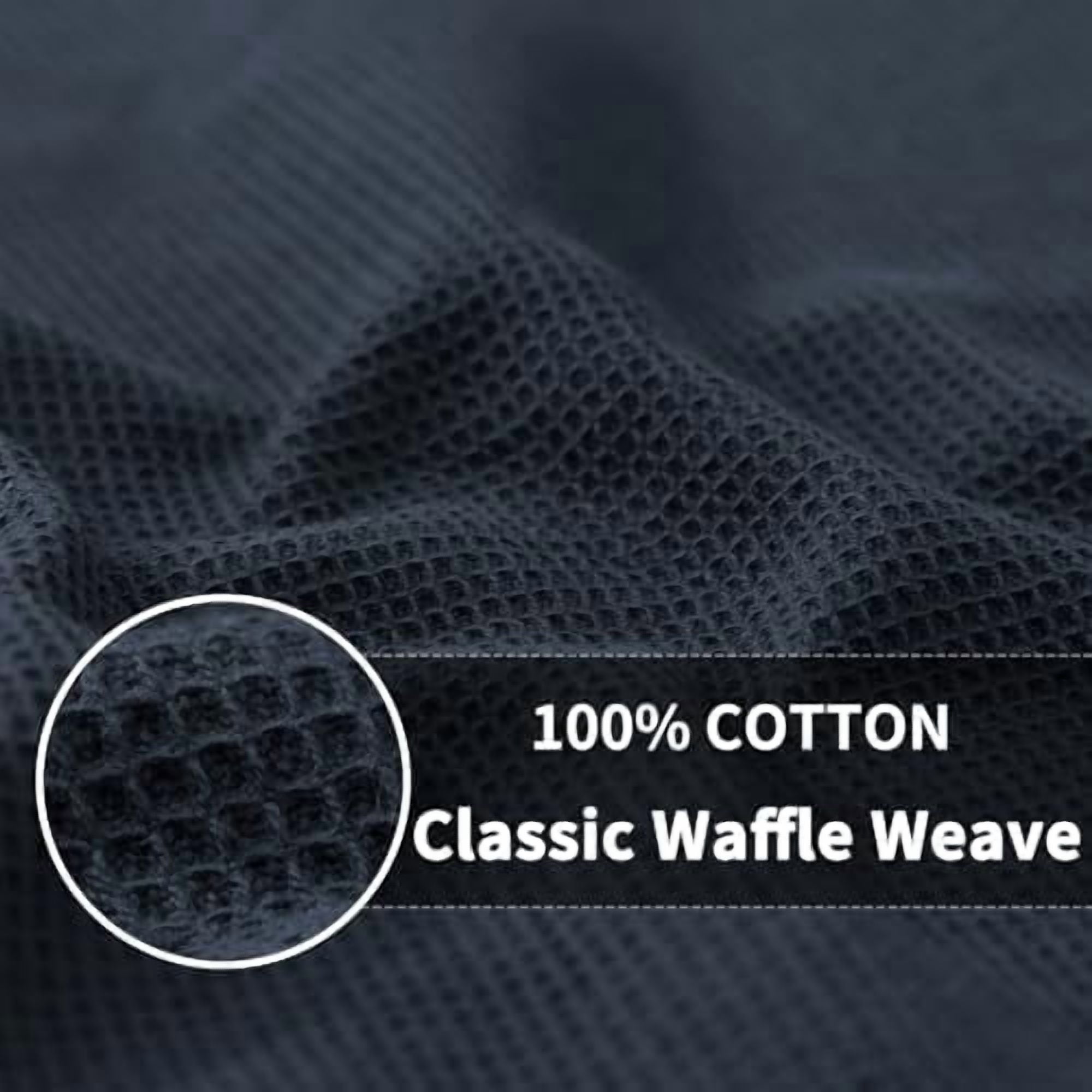 100% Cotton Waffle Weave Kitchen Towels - 4 Pack Soft and Absorbent Dish Towels - 16 x 26 Inches Quick Dry Hand Towels - Multiple Colour