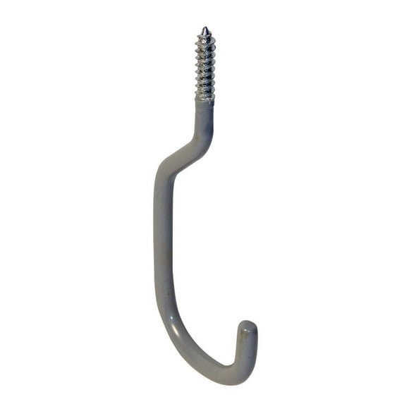 Gancho para bicicleta Crawford, acero gris con revestimiento de vinilo, 20 kg, capacidad 6 cm
