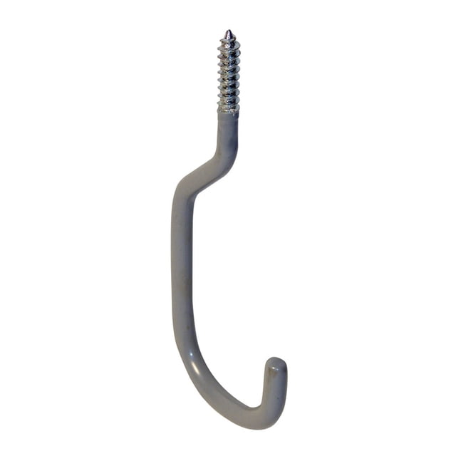 Gancho para bicicleta Crawford, acero gris con revestimiento de vinilo, 20 kg, capacidad 6 cm