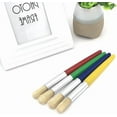 thumbnail image 5 of 4Pcs Kids Paint Brushes,Toddler Paint Brushes,Large Paint Bushes,Toddler Large Chubby Brushes Round And Flat Preschool Painting Brushes For Washable Paint Acrylic Paint,18.8Cm, 5 of 6
