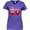 Purple, variant on Inktastic Valentine's Day Red Firetruck with Pink Hearts Women's V-Neck T-Shirt