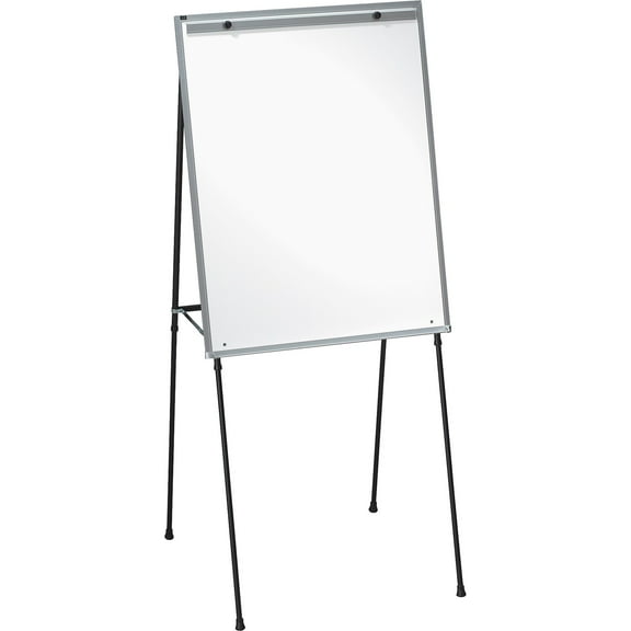 Lorell Dry-erase White Board Easel - 28" (2.3 Ft) Width X 34" (2.8 Ft) Height - Black Frame - 1 Each