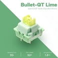 thumbnail image 2 of Redragon A113 Bullet-QT Soft Tactile Mechanical Switch, 3-Pi, 2 of 2