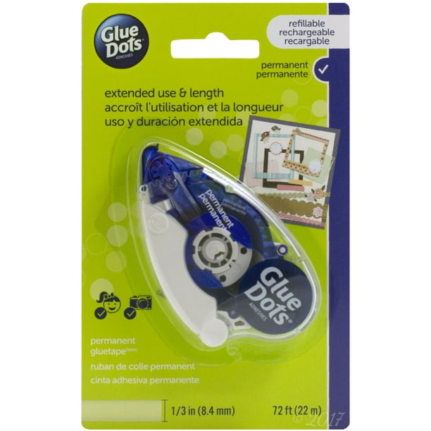 Glue Dots Value Tape Dispenser, 72'