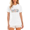 thumbnail image 4 of BUWTTED Tshirts Shirts for Men Autism Awareness Letter Print Short Sleeve Casual Crew Neck Tees Comfortable Loose Graphic White Shirt XL, 4 of 6