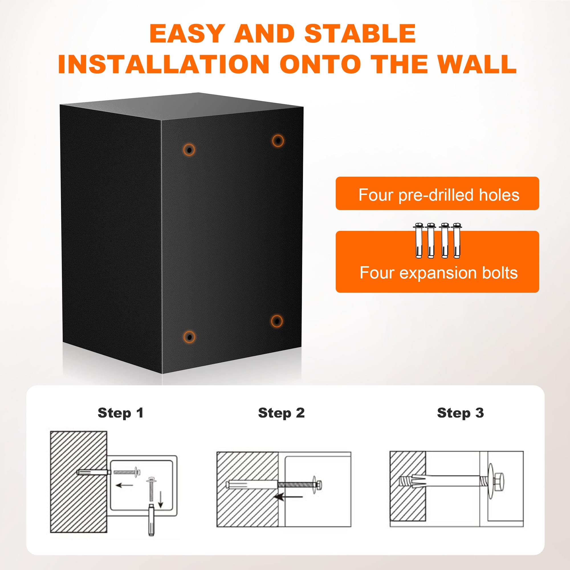 Bonsaii 1.8 Cubic Feet Safe Box Electronic Security Document Home Safe with Digital Keypad