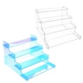 thumbnail image 7 of Geemin 4 Tier Clear Display Risers Stand, Perfume Organiser, Plastic Organiser for Cupcake, Dessert, Figure, Makeup, Desktop, 7 of 7