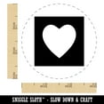 thumbnail image 2 of Heart In Box Self-Inking Rubber Stamp Ink Stamper - Red Ink - Small 3/4 Inch, 2 of 7