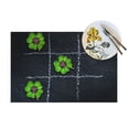 thumbnail image 4 of YFYANG Washable Heat-Resistant Placemats, 70% PVC/30% Polyester, Lucky Clover Kitchen Table Mat, 12" x 18" 1 Piece, 4 of 6