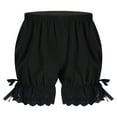 thumbnail image 2 of YONGHS Kids Girls Pumpkin Bloomers Ruffle Lace Bowknot Pettipant Security Short Pants Undershorts Black 13-14, 2 of 6