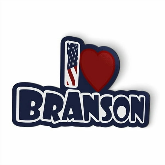I Love Branson Missouri - 5" Magnet for Car Locker Refrigerator