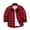 Red, variant on UACY Kids Buffalo Plaid Shirt Baby Girls Boys Flannel Jacket Long Sleeve Button Down Shirts Lapel Pocket Cute Shacket (Red, 5-6 Years)