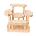 thumbnail image 4 of Tnarru Wooden Display Riser Collectibles Display Shelf Reusable Showcase Desktop Display Rack for Model Perfume Cosmetic Countertops Staircase, 4 of 8