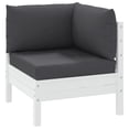thumbnail image 3 of vidaXL 23.6 in x 23.6 in Black Cushion Set Outdoor Seating Cushions, Water-Resistant, 3 Count, 3 of 9