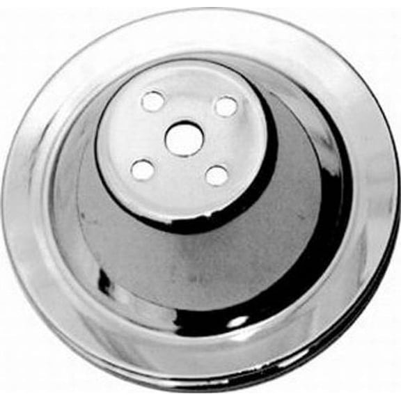 Racing Power Company R9600 Chrome Steel Water Pump Pulley Sbc Short 7.1 Dia