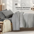 thumbnail image 4 of Noble Linens 8 Piece Dorm Bedding Bundle, Comforter & Sheet Set, Pillows, Laundry Bag, 4 of 8