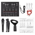 thumbnail image 1 of Amdohai V8 Carte Son Externe avec Microphone Mini Mixeur pour Live, 1 of 9