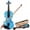 Blue, variant on QXDRAGON Violin 4/4 Full Size Fiddle Set Acoustic Violin for Kids Adults Stringed Musical Instruments for Beginners Students with Hard Case, Violin Bow and Rosin, Black