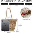 thumbnail image 3 of Kukuzhu Straw Beach Bag, Summer Woven Tote Bag with Tassels Shoulder Handbag Straw Purses and Handbags for Women, 3 of 7