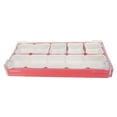 thumbnail image 1 of Caja de almacenamiento de piezas de reloj, forro de goma suave apilable, tornillos para reloj, contenedor de almacenamiento rojo para collar, 1 of 12