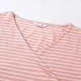 thumbnail image 6 of Youmylove Women Maternity Summer Short Sleeve Striped Printed V-Neck Nursing Tops Pregnancy Top For Breastfeeding Comfy, 6 of 8