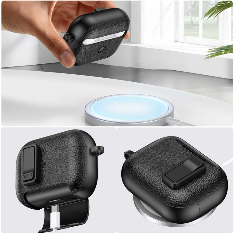 ELEHOLD Case for Airpods Pro 3rd Gen (2025), Foldable Stand