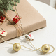 thumbnail image 4 of Bola, cono de pino, bolsa de regalo, adornos navideños, cadena, cadena, decoración de árbol de Navidad, cuerda colgante, 4 of 5