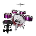 thumbnail image 1 of Batería de simulación para niños principiantes, ideal para fiestas, conciertos y el Día del Niño. violeta, 1 of 9