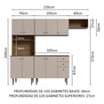 thumbnail image 3 of Cocina Integral Completa Modular Madesa Gourmet 235cm MC 02, 3 of 5