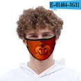 thumbnail image 1 of Máscaras de Halloween de la vida de los hombres y de las mujeres de la tela de poliéster de la impresión digital 3d (paquete de 5) Feliz Sencillez, 1 of 1