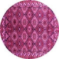 thumbnail image 1 of Ahgly Company Indoor Round Oriental Pink Industrial Area Rugs, 7' Round, 1 of 4