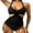 Black, variant on Women Sexy Criss Cross Halter One Piece Swimsuit Monokini Cutout Tummy Control Bathing Suit Swimwearg