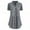 Gray, variant on Floenr Women's Plus Size Tops,Fashion Women Casual Plus Size Lace Solid Short Sleeves V-Neck Shirt Blouse Tops