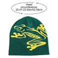 thumbnail image 2 of Jiibva Tree Frog Pattern Beanie Knitted Cap for Men & Women, Slouchy Skull Cap Embroidery Knitted Hat Cute Animal Cartoon Cap Outdoor Sports Warm Ski Hat, 2 of 7