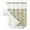 Green, variant on No Hook Shower Curtain with Snap in Liner, Vintage Brown Floral Plants Pattern Hotel Shower Curtains for Bathroom, Washable Shower Curtain Liner Set with Mesh Top Window, 36"x72"