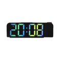 thumbnail image 3 of Reloj de mesa digital Silencioso Multifuncional 3 niveles Atenuador de brillo Alarma dual Azul perfecl Despertador de proyección, 3 of 8