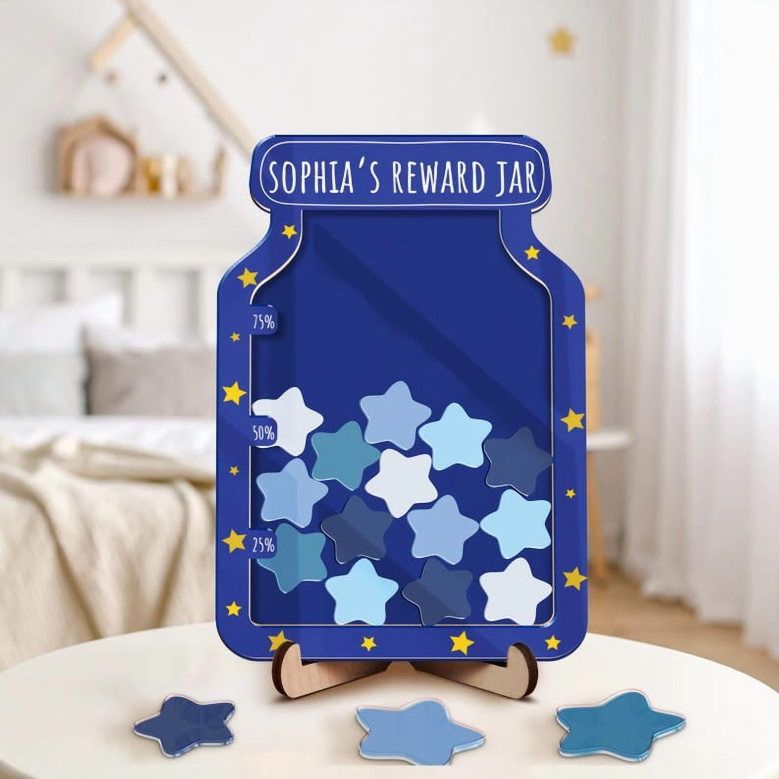 Personalized Reward Jar for Kids, Magnetic Behavior Incentive Chart, Classroom Decor and School Supplies, Teacher Appreciation Gift and Back to School Motivation Tool