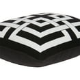 thumbnail image 4 of Parkland Collection Abali Transitional Black and White Pillow Cover With Down Insert, 4 of 9